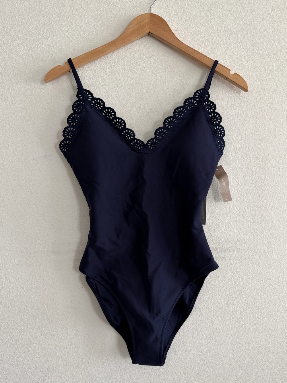 NWT J.Crew Lana Eyelet One-Piece in Classic Sculpt